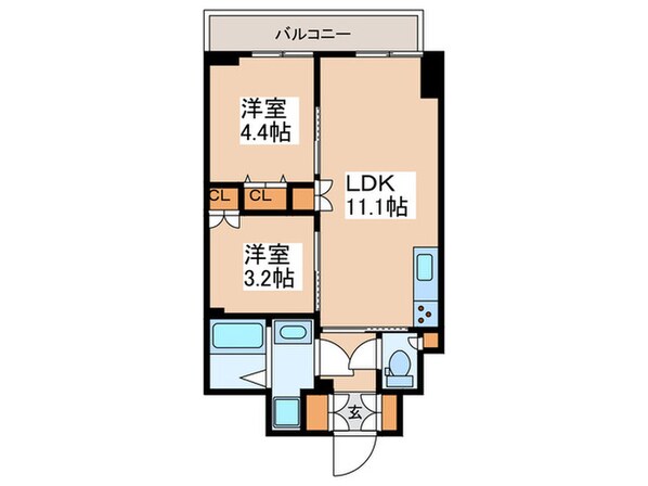 ﾚｼﾞﾃﾞｨｱ荻窪Ⅲの物件間取画像